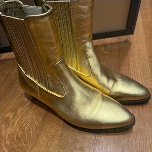 Socque Ankle boots gold size 40